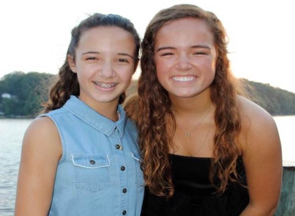 Maddie with her sister
