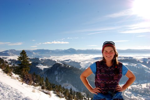 Colleen on top of the world