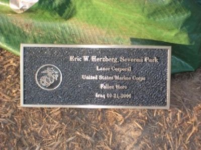 Memorial at Fort Smallwood Park in Maryland